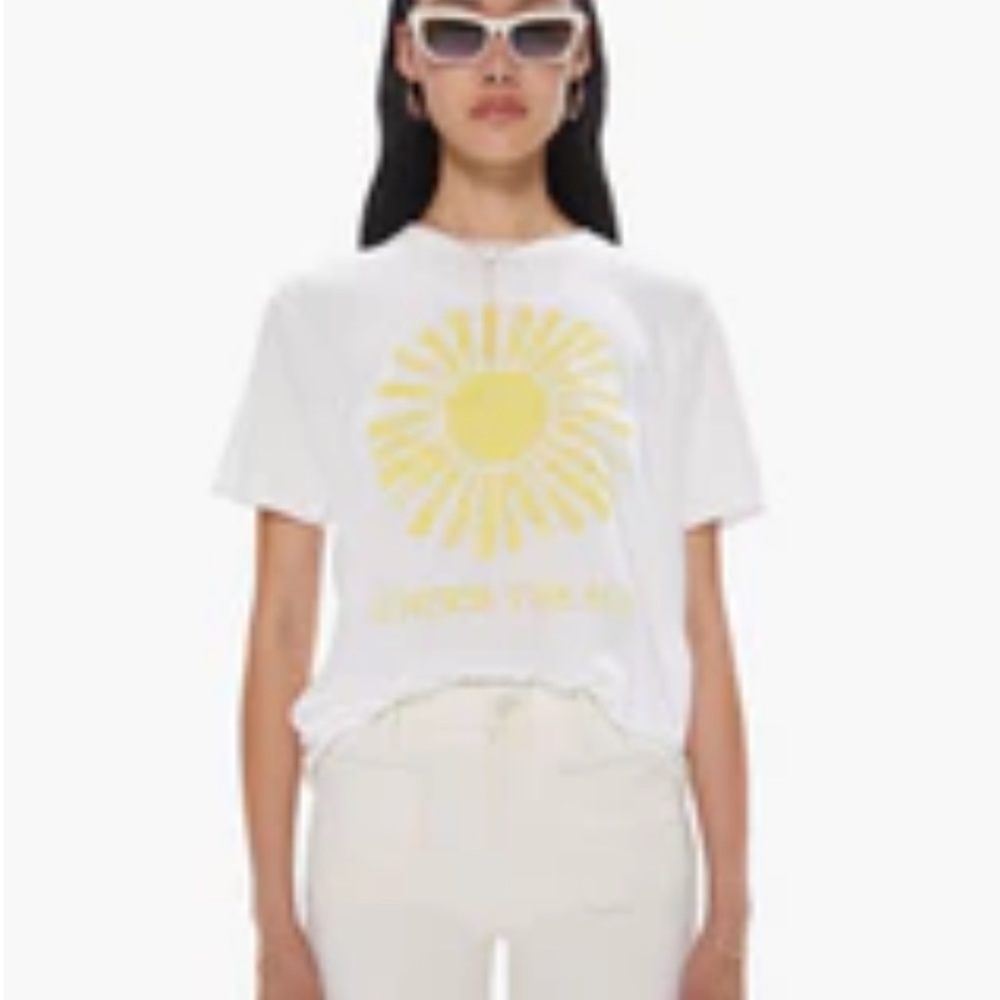 Velva Sheen Under The Sun Tee Sz Small MOTHER Denim